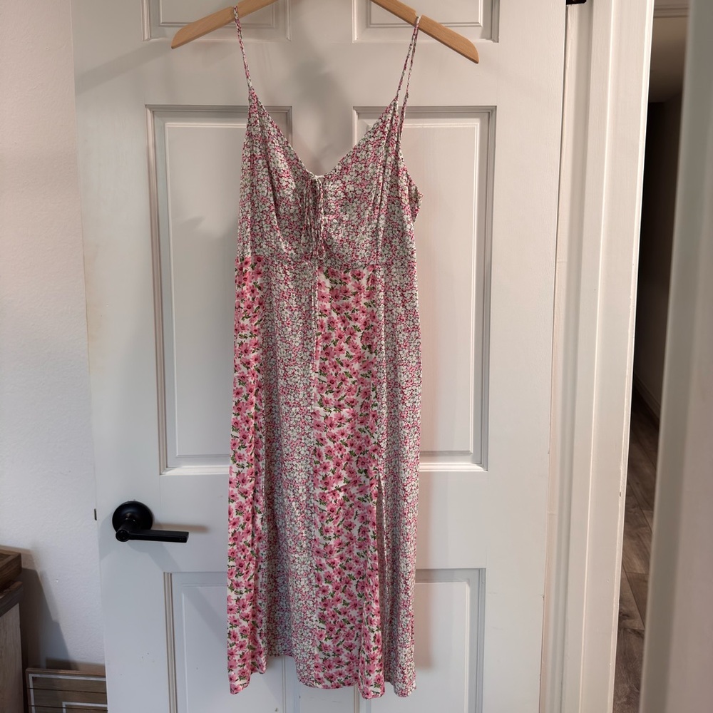 Petal & Pup Midi Pink Floral Dress (Nueva Dress)